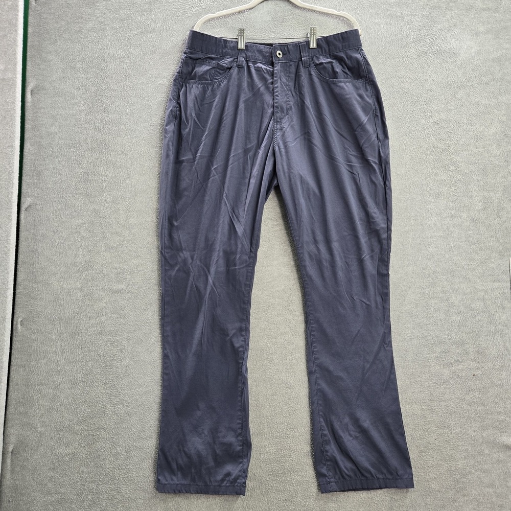 Eddie Bauer Men Pants 36X32 Gray Nylon Spandex Outdoor Fishing